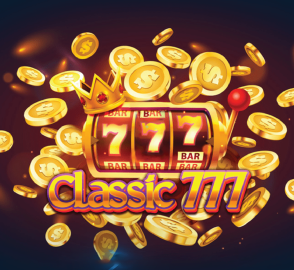 Classic 777 Slot Machine - Retro 3-Reel Game with Fruits & 7s
